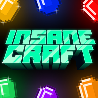 Logo of the Insane Craft mod. Playable in multiplayer with the essential mod.